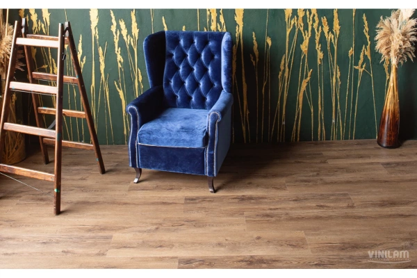 Кварцвиниловая плитка  VINILAM Cork Premium Дуб Кордова 33259